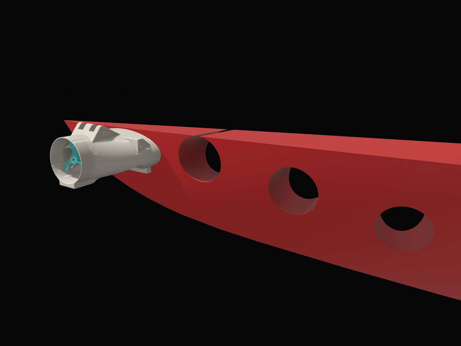 Forward-most leverage positioning at the bow