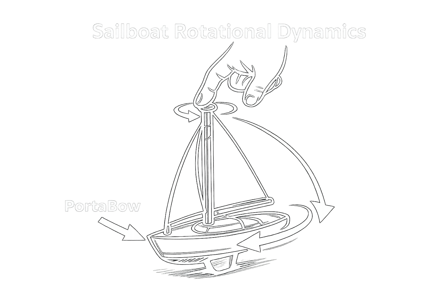 Sailboat rotational dynamics and inertia