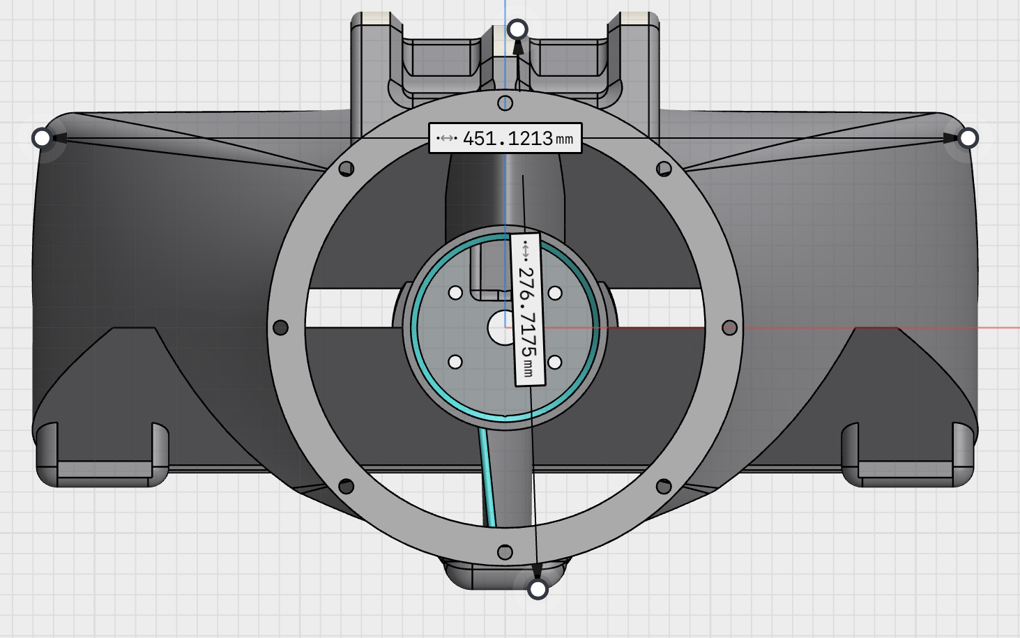 BOWREX exit side width and height size view